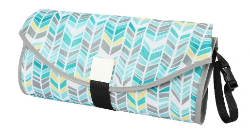 Portable Diaper Changing Mat 64 x 70 cm in Oxford Fabric and Tarpaulin, Waterproof Foldable Baby Change Pad for Diaper Bags and Everyday Outings