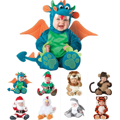 Infant Animal Dress Up Rompers with Hooded Lion, Owl and More Character Styles, Baby and Toddler Costume Outfits for Halloween and Holiday Photos