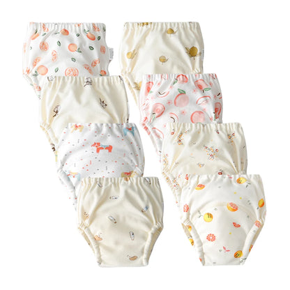 Washable Potty Training Pants Multipack, 4 or 8 Reusable Toddler Underwear Briefs with Printed Designs for Daytime Toilet Learning, Sizes S-XL