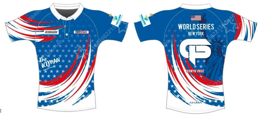 Darts Polo Shirt with Gerwyn Price Iceman Graphics, Short Sleeve Collared Sports Jersey for Practice Sessions, Team Nights and Fan Wear