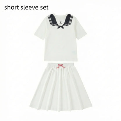 Kids Sailor Outfits in Cotton Jersey, Nautical Dresses, Polo Shirts and Shorts Sets for Boys, Girls and Babies, Summer Sibling Photo Styles