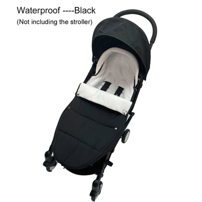 Fleece-Lined Stroller Footmuff for YOYO and Bugaboo, 90 x 45 cm Windproof Waterproof Cover with Storage Bag and Thickened Option