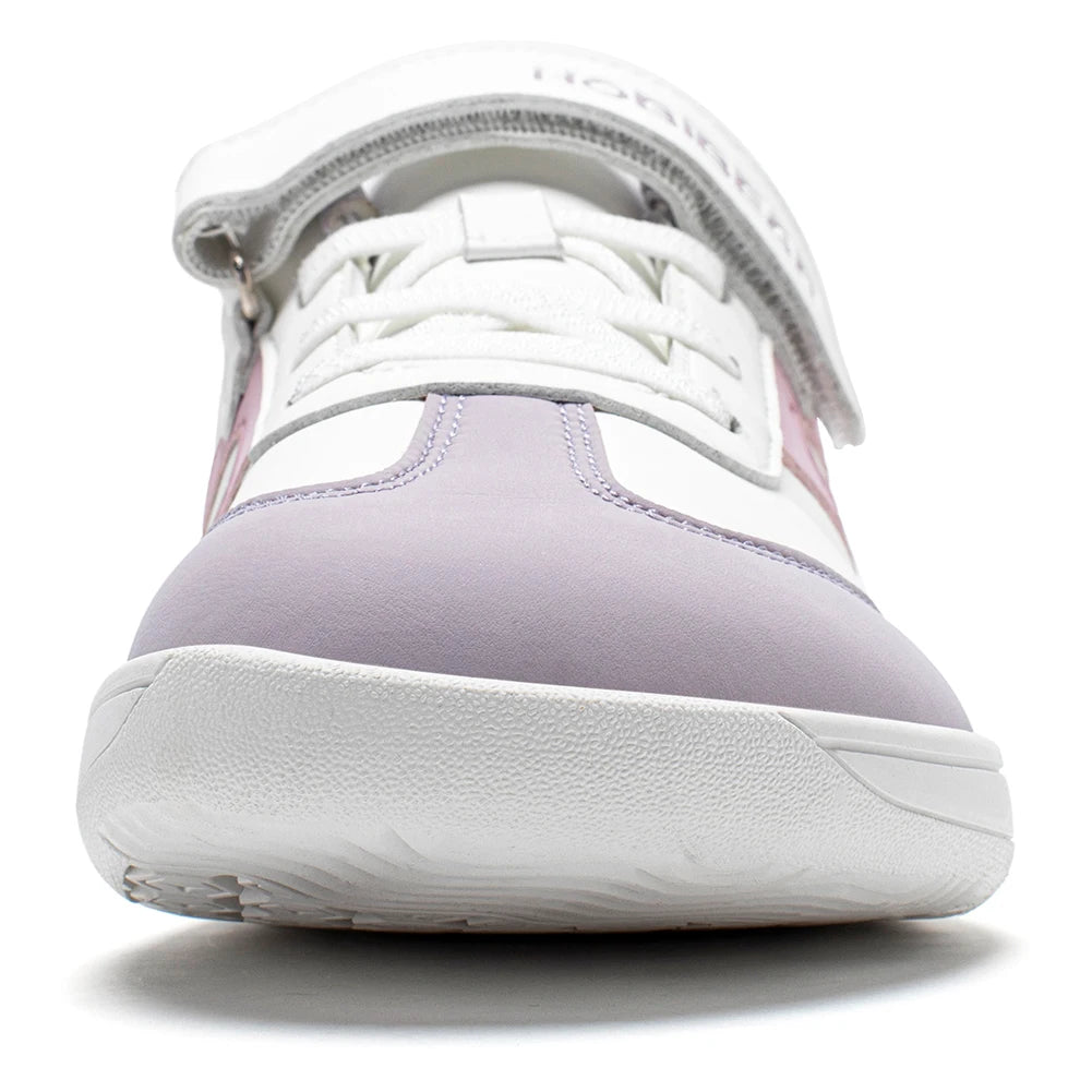 Big Kids Barefoot Sneakers by HOBIBEAR with Wide Toe Box, Zero-Drop Rubber Sole, Hook-and-Loop Strap and Artificial Leather Upper for Everyday Walking