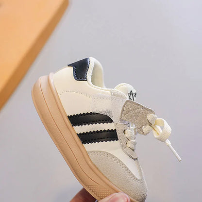 Kids' German Trainer Sneakers with Soft Soles, Anti-Slip Low-Top Casual Shoes for Boys and Girls, Spring and Fall Everyday Wear