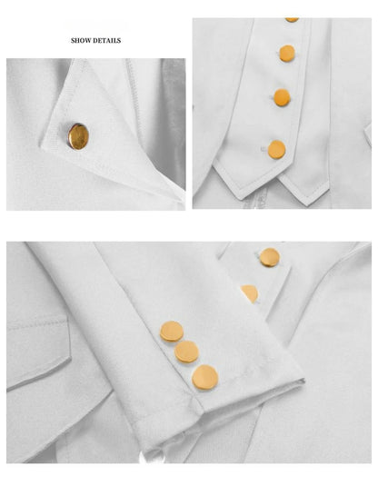 Gothic Costume Tailcoat for Adults and Kids, Polyester Steampunk Cosplay Coat for Halloween Parties, Renaissance Festivals and Stage Performances