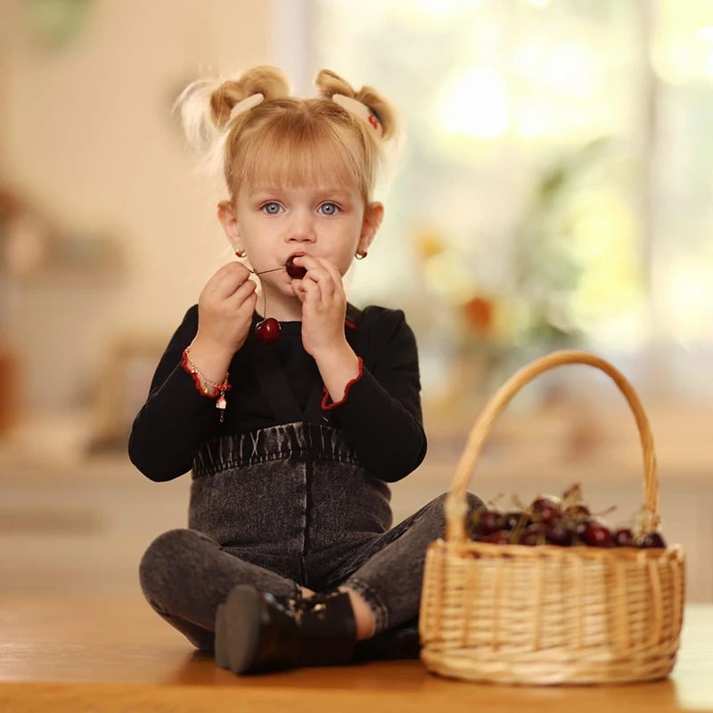 Black Denim Family Matching Outfits with Embroidered Details, Girls Dresses and Skirts, Boys Shirts and Baby Sets for Sibling Photos