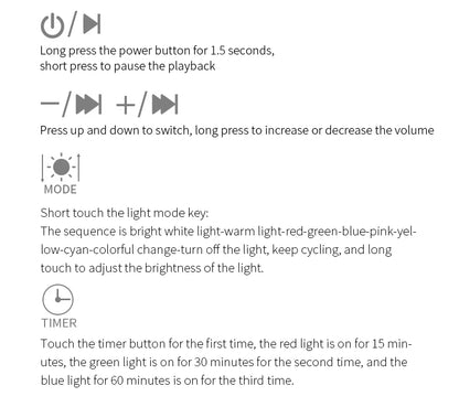 Color Light White Noise Machine with 7 Light Effects and 12 Sounds, 2000mAh Rechargeable Battery, Compact Sound Device for Nursery and Travel