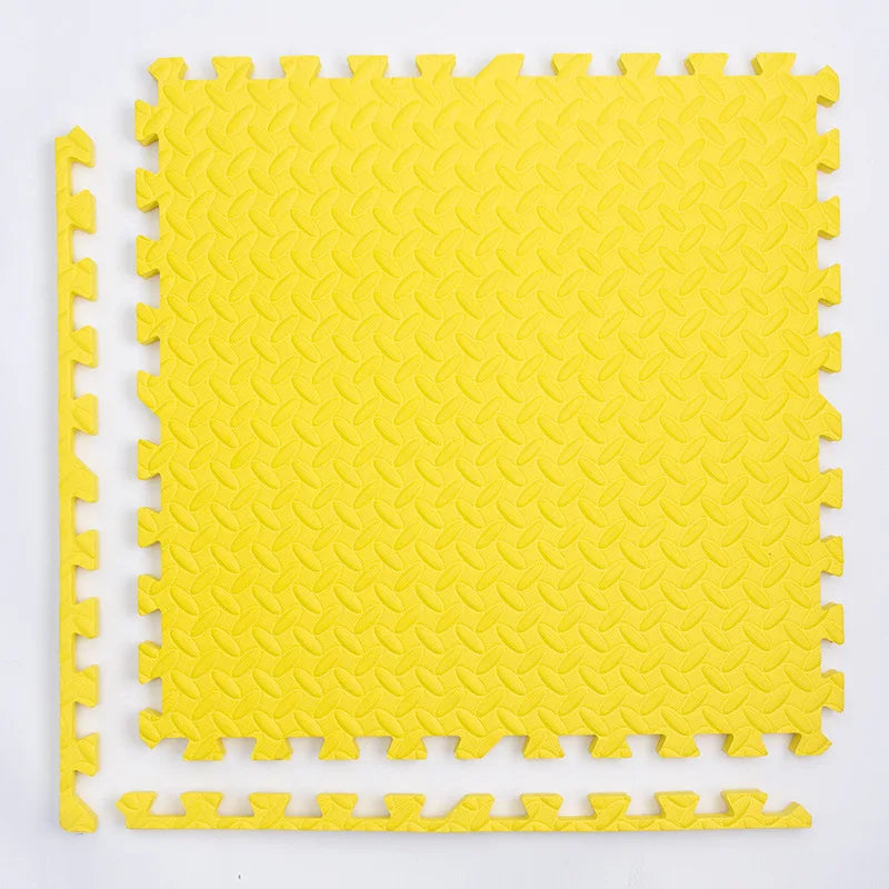 Interlocking Foam Play Mat Tiles for Kids, 1 cm Thick Textured Puzzle Floor Padding in 4, 8, 16 or 20 Pieces for Indoor Playrooms
