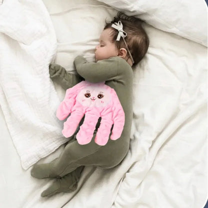 Hand-Shaped Remote Control Plush Toy with Animal Face, Rechargeable Inner Core, Adjustable Settings and Charging Cable for Adult-Operated Use