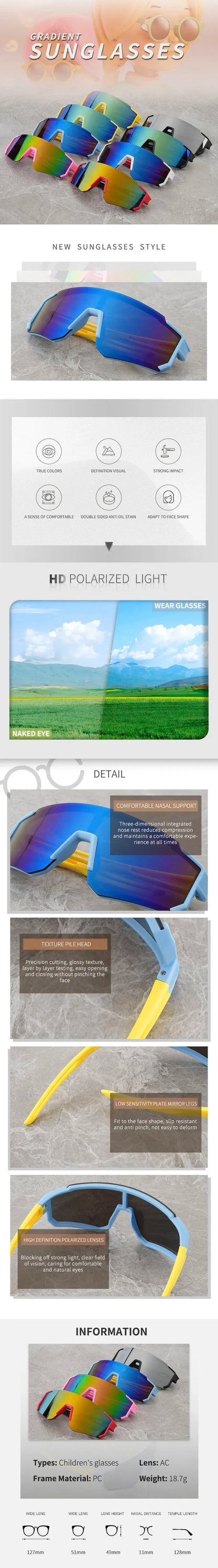 Children’s Shield Sunglasses with Colorful Mirrored-Look Lens and Sporty Wraparound Styling, Kids Fashion Shades for Summer Outings and Travel