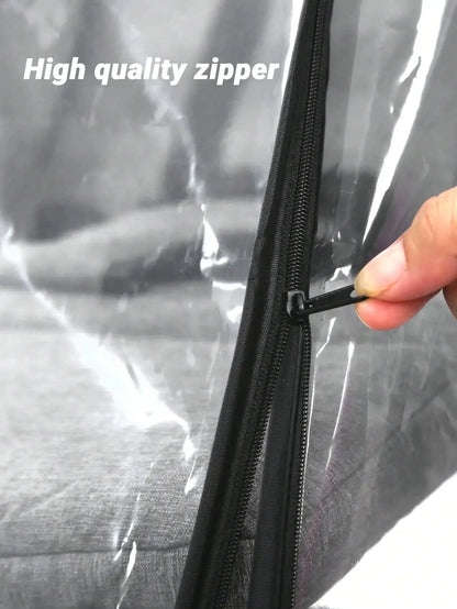 Stroller Weather Shield with Clear Panels, Black Trim and Mesh Side Ventilation, M or L Rain Cover Options for Baby Pushchair Outdoor Outings