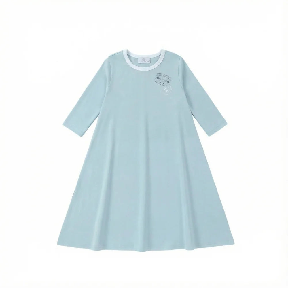 Kids Ringer Matching Outfits in Cotton Jersey with Stamp Graphics, Contrast Trim Dresses, Tees, Shorts and Baby Sets for Summer Photos