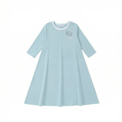 Kids Ringer Matching Outfits in Cotton Jersey with Stamp Graphics, Contrast Trim Dresses, Tees, Shorts and Baby Sets for Summer Photos