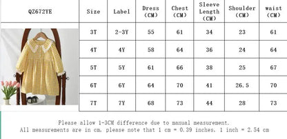 Toddler Girls Floral Dress with Oversized Collar and Long Sleeves, Bear Leader Outfit in Sizes 2T–6T for Spring, Fall and Family Photos