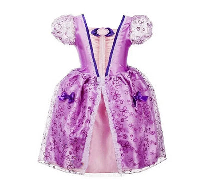 Princess Dress-Up Costumes for Girls with Mermaid and Fairy-Tale Style Options, Cotton-Blend Outfits for Birthdays, Halloween and Pretend Play