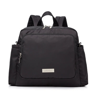 Diaper Bag Backpack with Wide Front Zip Pocket, SOBOBA Baby Essentials Organizer with Side Pockets and Top Handle, 34 x 32 x 12 cm
