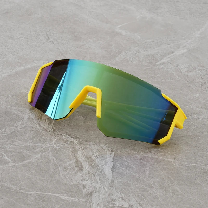 Children’s Shield Sunglasses with Colorful Mirrored-Look Lens and Sporty Wraparound Styling, Kids Fashion Shades for Summer Outings and Travel
