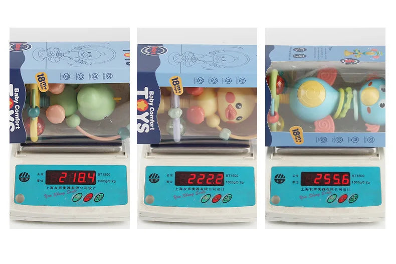 Animal Suction Activity Toy with Colorful Beads and Rattle Rings, Cartoon Tabletop Play Accessory for Supervised Reaching and Hands-On Exploration