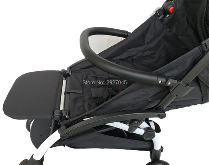 Stroller Armrest and Footrest Set by MomTan, 21 x 32 cm Footboard with PU Leather or EVA Bumper Bar for Compatible YOYO, YOYO2 and YOYO3 Frames