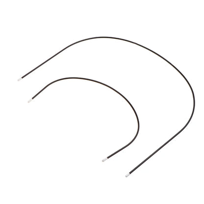 Stroller Support Bracket Set, 2-Piece Black Metal Curved Rods with Light-Colored End Tips for Compatible Baby Carriages and Prams