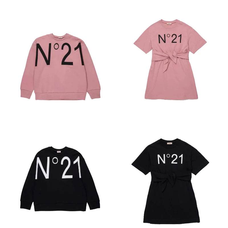 Kids Graphic Sweatshirts and Sweater Dress Options, Long Sleeve Tops, Knit Sweaters and Skirts for Boys and Girls Casual Outfits, Sizes 2T–12