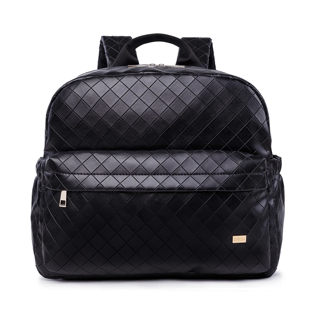 Diaper Backpack for Quick Outings, Lightweight Baby Changing Bag with Front Zip Pocket and Top Handle for Newborn Essentials