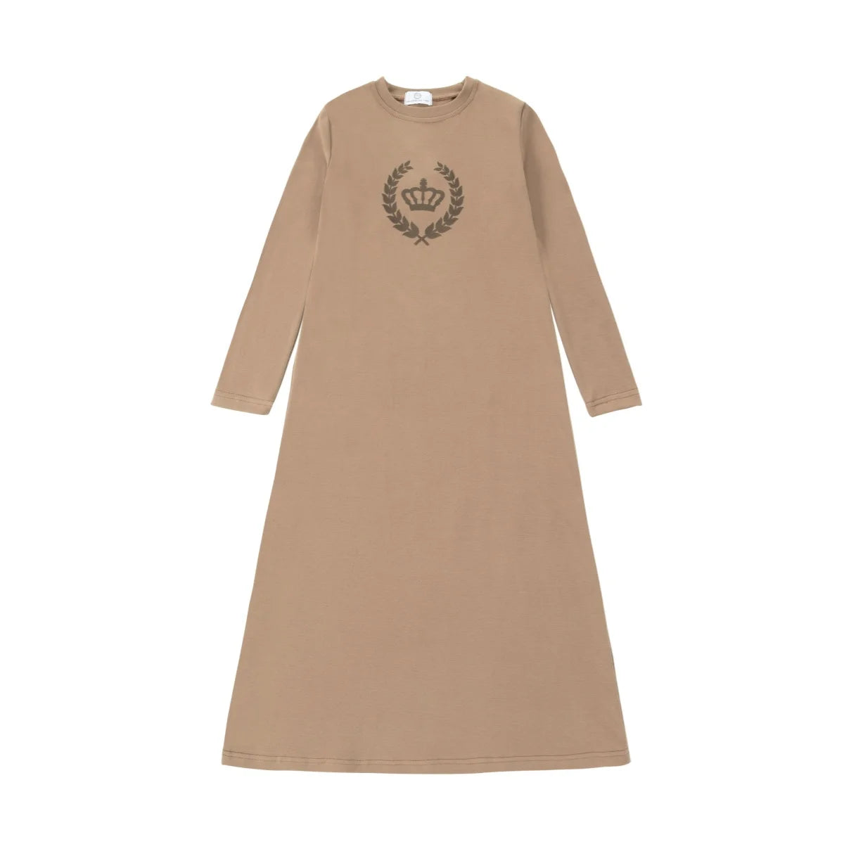 Royal Crown Kids Matching Outfits in Cotton Jersey with Velvet Crown Prints, Long-Sleeve Top and Pants or Dress Styles for Sibling Photos