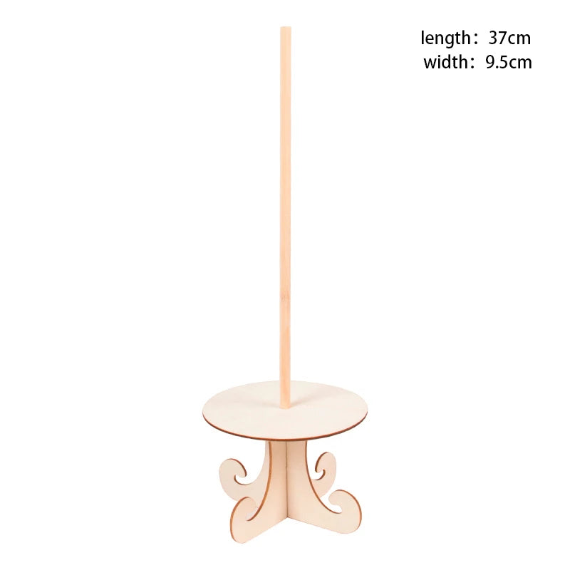Donut Display Stand for Baby Shower Dessert Tables, Wooden Doughnut Holder for Wedding Receptions and Birthday Party Decorations