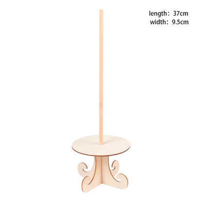 Donut Display Stand for Baby Shower Dessert Tables, Wooden Doughnut Holder for Wedding Receptions and Birthday Party Decorations