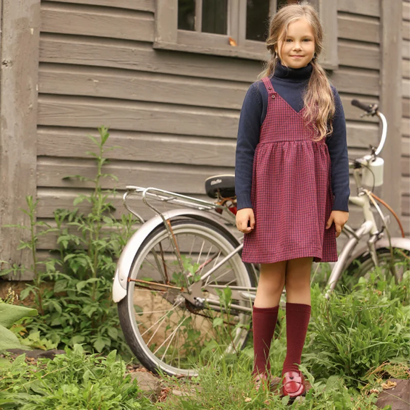Maroon Gingham Sibling Matching Outfits, Cotton Navy and Burgundy Sweatshirt Dresses, Tops, Jumpers and Baby Rompers for Boys and Girls