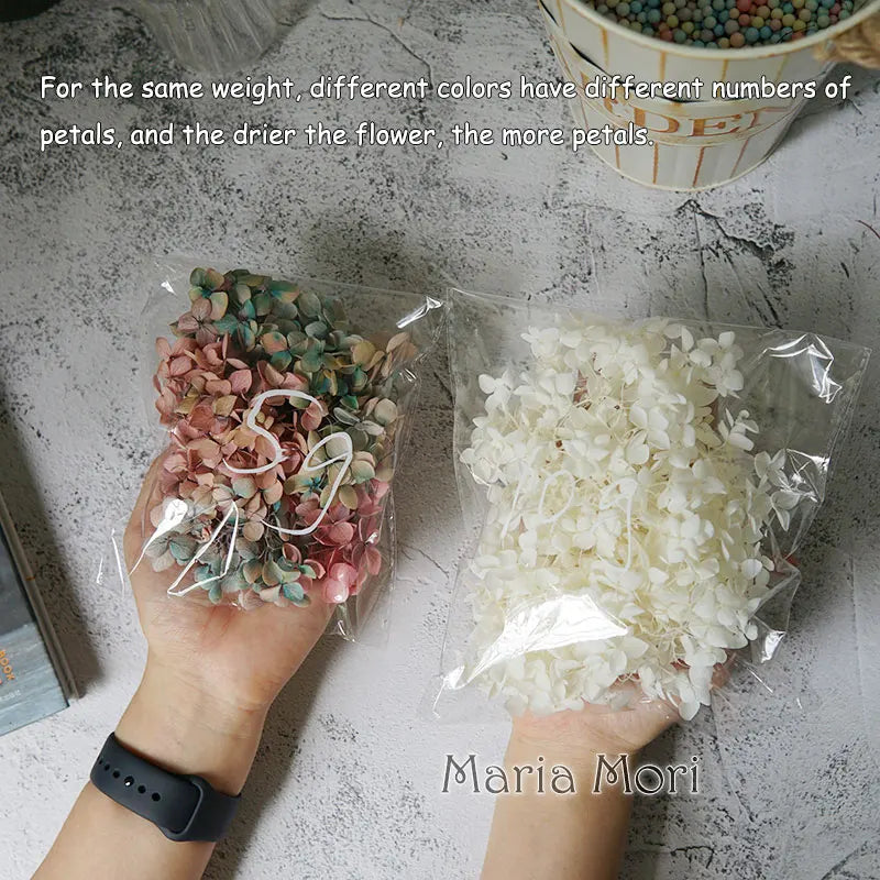 Preserved Hydrangea Flowers for DIY Crafts, Anna Floral Material in 5g, 10g or 20g Options for Resin Projects, Handmade Gifts and Home Decor