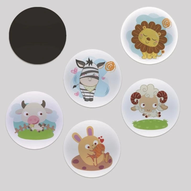 Potty Training Target Stickers with Temperature-Sensitive Color Reveal, Reusable Toilet Decals in Animal, Marine, Insect and Fairy Theme Options