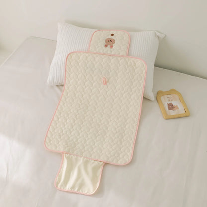 Diaper Changing Pad with Storage Pocket, PANGDUBE Foldable Waterproof Baby Changing Mat for Travel and Everyday Diaper Care in Animal Designs