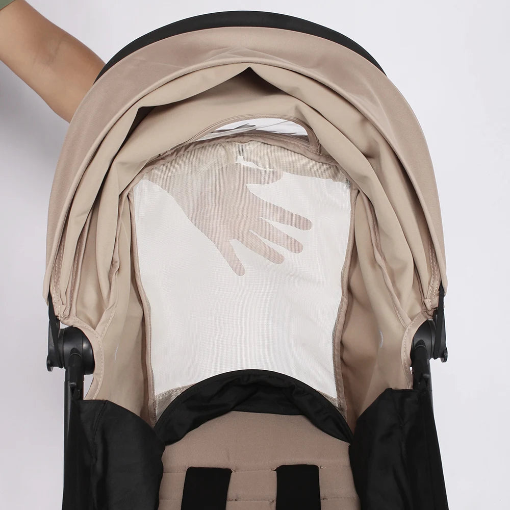 Stroller Canopy and Seat Cushion Kit with Mesh, Replacement Fabric Set Compatible with YOYO and YOYO+ for Everyday Outings, Multiple Colors