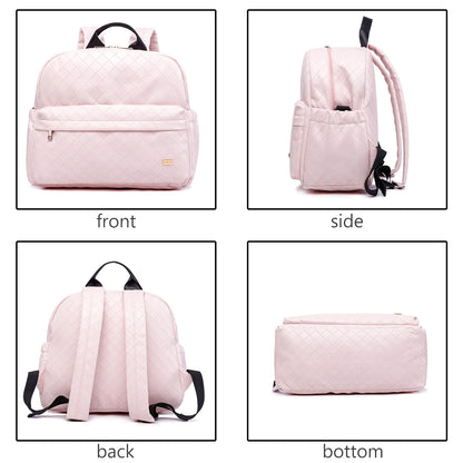 Diaper Backpack for Quick Outings, Lightweight Baby Changing Bag with Front Zip Pocket and Top Handle for Newborn Essentials