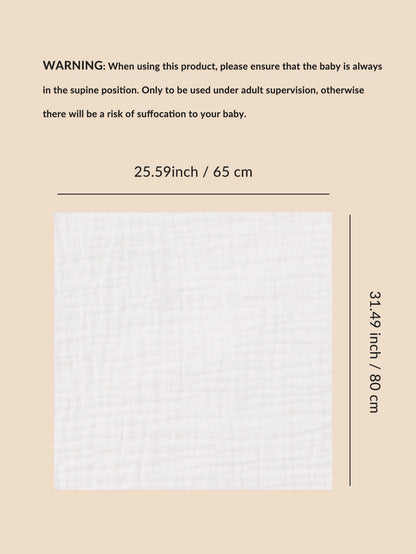 3-Piece Muslin Receiving Blanket Set for Newborn Care, Soft Breathable Baby Wraps with Printed and Solid Design Options in 120 x 100 or 80 x 65 cm