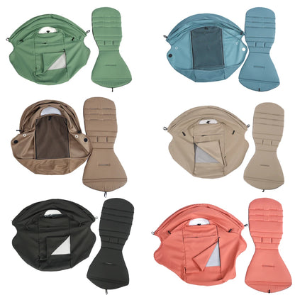 Stroller Canopy and Seat Cushion Kit with Mesh, Replacement Fabric Set Compatible with YOYO and YOYO+ for Everyday Outings, Multiple Colors