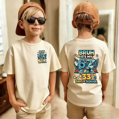 Six Seven Kids T-Shirt with Funny 67 Number Graphic, Short Sleeve Summer Top for Boys and Girls, Casual Playdate Outfits and Birthday Fan Gifts