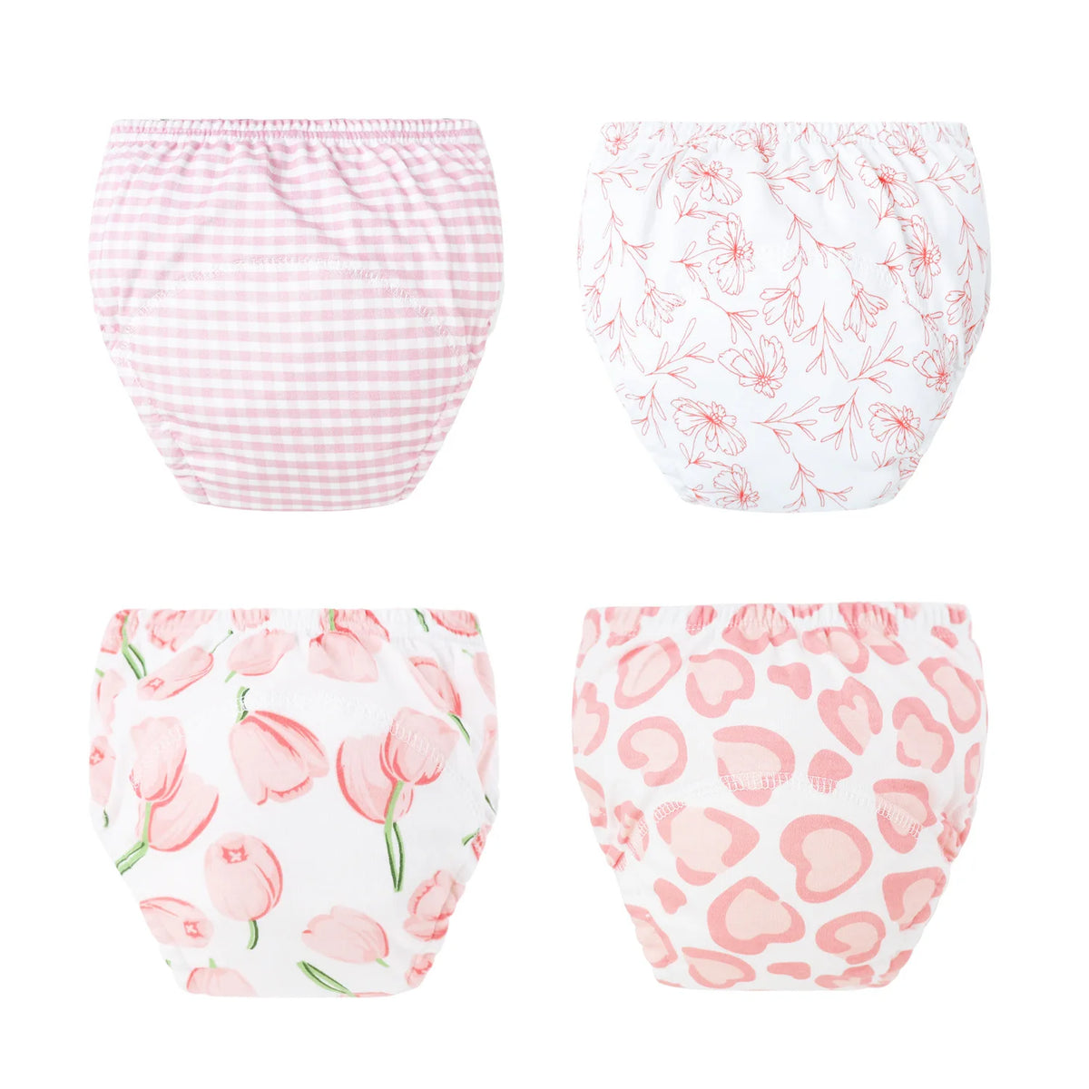 Washable Potty Training Pants Multipack, 4 or 8 Reusable Toddler Underwear Briefs with Printed Designs for Daytime Toilet Learning, Sizes S-XL