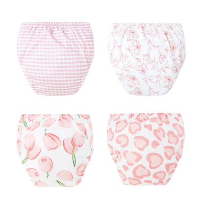 Washable Potty Training Pants Multipack, 4 or 8 Reusable Toddler Underwear Briefs with Printed Designs for Daytime Toilet Learning, Sizes S-XL