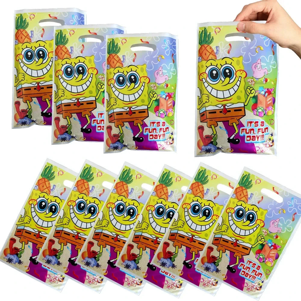 SpongeBob Birthday Party Supplies with Patrick Star, Disposable Plates, Cups, Balloons and Decoration Options for Kids Celebrations