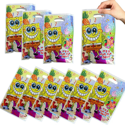 SpongeBob Birthday Party Supplies with Patrick Star, Disposable Plates, Cups, Balloons and Decoration Options for Kids Celebrations