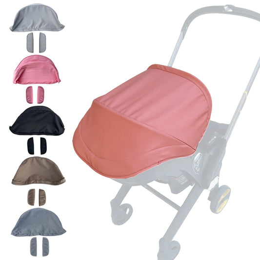 Doona-Compatible Replacement Canopy Fabric and Two Shoulder Pads for Doona+ and Doona i, Six Color Options with Existing Support Rods Required