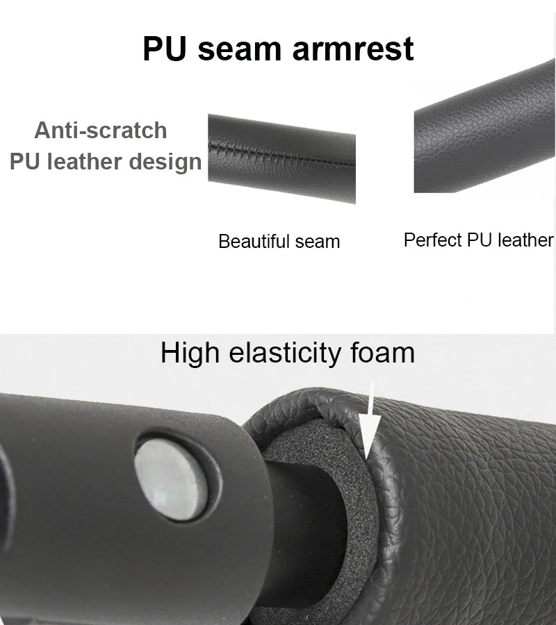 Pushchair Front Bumper Bar for YOYO, YOYO2 and YOYO3 Compatible Frames, MomTan Armrest with Zippered PU Leather, Seamed PU Leather, Rubber or EVA Options