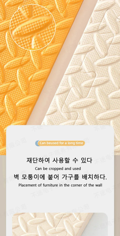 Modular Baby Floor Padding Tiles, 30 cm Interlocking Squares with 2.5 cm Thickness in 1, 4, 6 or 8-Piece Options for Supervised Nursery Play
