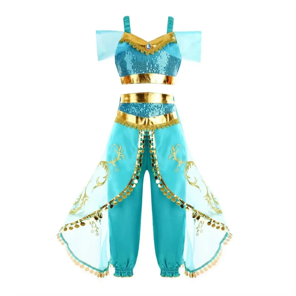 Princess Dress-Up Costumes for Girls with Mermaid and Fairy-Tale Style Options, Cotton-Blend Outfits for Birthdays, Halloween and Pretend Play