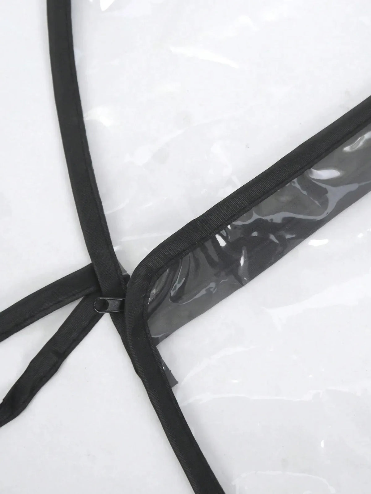 Stroller Weather Shield with Clear Panels, Black Trim and Mesh Side Ventilation, M or L Rain Cover Options for Baby Pushchair Outdoor Outings