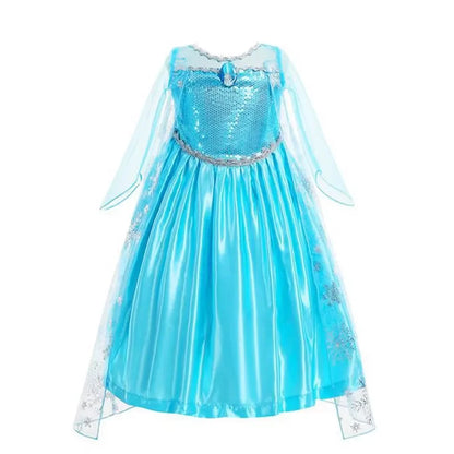 Princess Dress-Up Costumes for Girls with Mermaid and Fairy-Tale Style Options, Cotton-Blend Outfits for Birthdays, Halloween and Pretend Play