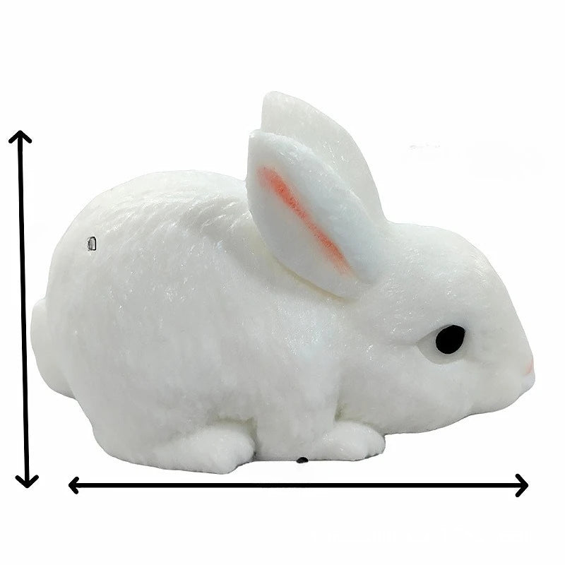 White Rabbit Squishy Toy, Soft Slow-Rebound Bunny Squeeze Fidget in 1, 2 or 3 Piece Options for Tactile Play, Desk Breaks and Novelty Gifts