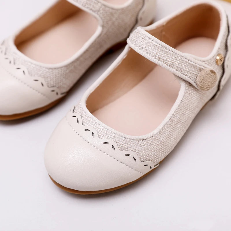 Children Dress Flats in Classic Loafer and T-Strap Styles, Beige Occasion Shoes for Boys and Girls, Weddings, Parties and Family Photos